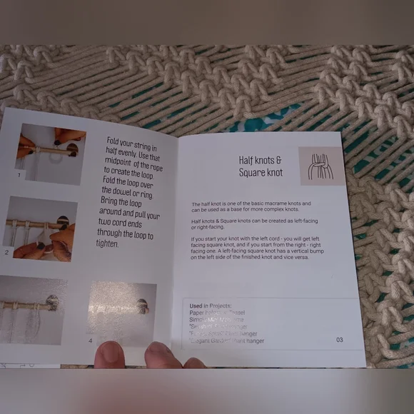 Nurture Things~DIY Retro 70's Handmade Macrame Kit New In Box - Picture 5 of 13